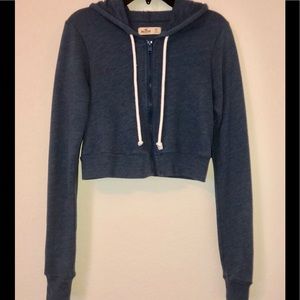 Hollister Ocean Blue Cropped Jacket